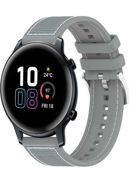 Honor Watch SE / MagicWatch 2 42mm için 20mm Silikon Kayış (Yurt Dışından)