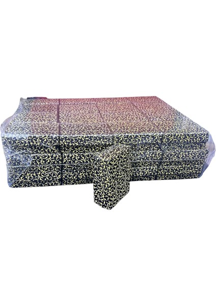 Karton Sünger Siyah Gold Çizgili Renk 8/6 cm 48 Adet Üçlü Set Takı Kutusu fırsatları