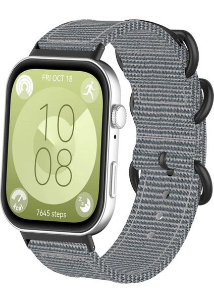 Huawei Watch Fit 4 Pro / Fit 4 / Fit 3 Için Naylon Saat Kayışı (Yurt Dışından)