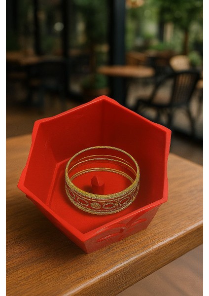 Desenli Kapaklı Takı Kutusu – 19 cm Yükseklik, 6 Bölmeli modelleri