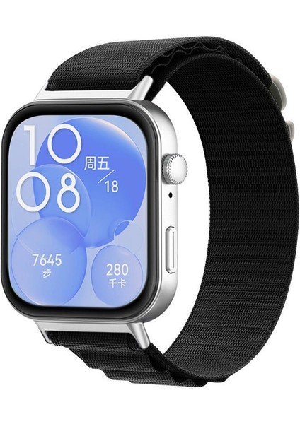 Huawei Watch Fit3 / Fit4 / Fit4 Pro için Naylon Döngü Kayışı (Yurt Dışından)