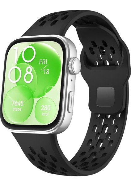 Huawei Watch Fit 4 / Fit 3 Için Silikon Saat Kayışı (Yurt Dışından)