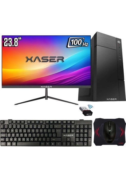 XSR1190 Ryzen 5 5500 8gb Ram 256GB SSD 2gb GT610 23.8" Ultra Performanslı Masaüstü Bilgisayar