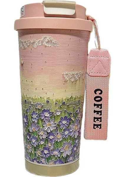 Paslanmaz Çelik Çift Içme Ağzı Taşınabilir Yalıtımlı Su Bardağı (Yurt Dışından)