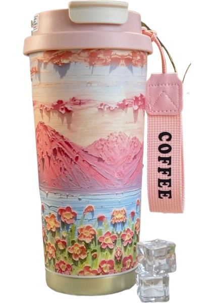 Paslanmaz Çelik Çift Içme Ağzı Taşınabilir Yalıtımlı Su Bardağı (Yurt Dışından)