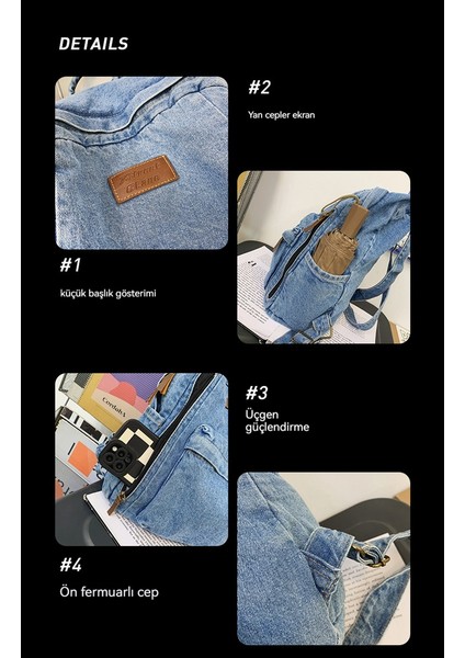 Büyük Kapasiteli Dayanıklı Denim Öğrenci Paketi (Yurt Dışından) fiyatları