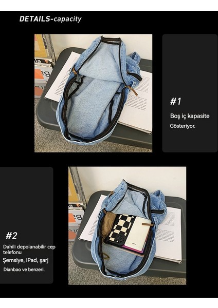 Büyük Kapasiteli Dayanıklı Denim Öğrenci Paketi (Yurt Dışından) fırsatları