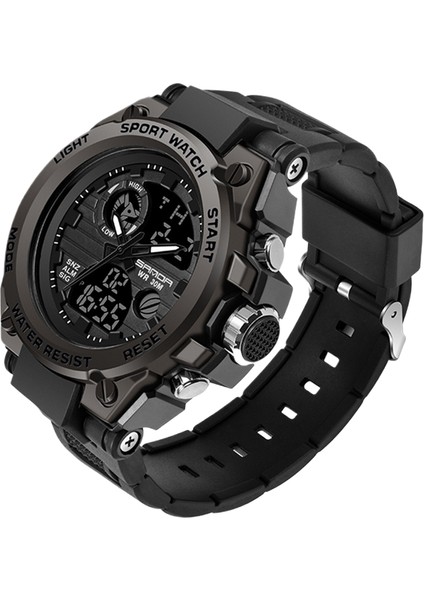 Çok Fonksiyonlu Büyük Kadran Çift Ekran Spor Saat (Yurt Dışından)