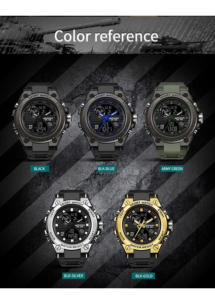 Çok Fonksiyonlu Büyük Kadran Çift Ekran Spor Saat (Yurt Dışından) fırsatları