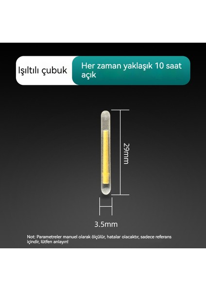 Balık Tutma Işık Çubuğu Gece Balıkçılığı Süper Parlak Yüzer (Yurt Dışından) fırsatları