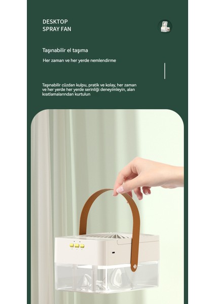 Masaüstü Nemlendirme Uzaktan Kumandalı Su Soğutmalı Iki Delikli Fan (Yurt Dışından) modelleri