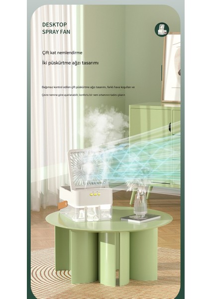 Masaüstü Nemlendirme Uzaktan Kumandalı Su Soğutmalı Iki Delikli Fan (Yurt Dışından) fırsatları