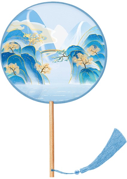 Küçük Yuvarlak Fan Çift Taraflı Fan (Yurt Dışından)