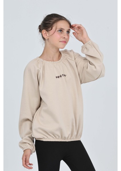 Kız Çocuk Pretty Baskılı Sweatshirt fiyatları