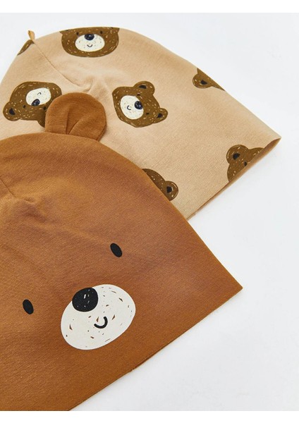 Baskılı Erkek Bebek Bere 2'li (W5) fiyatları