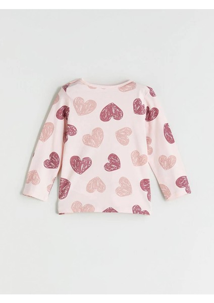 Kalp Desenli Kız Bebek Pijama Takımı (W5) fırsatları