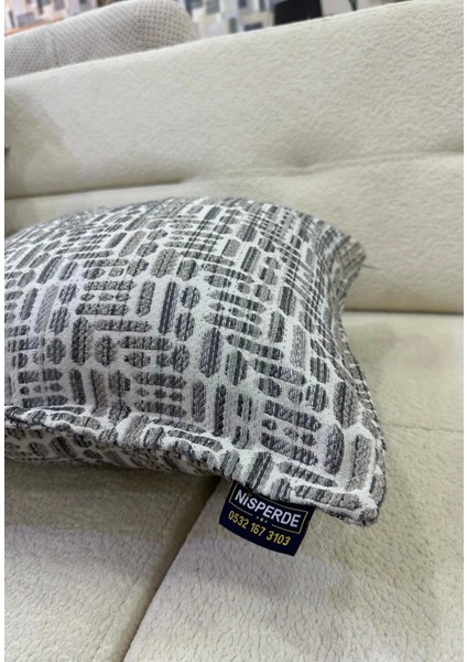 Nivemeshome Elyaf Dolgulu Kırlent 45X45 Lisa 04 Gri fiyatları