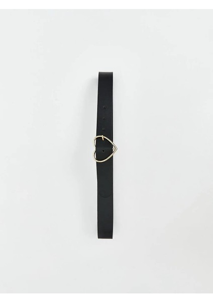 Kalp Desenli Deri Görünümlü Kız Çocuk Kemer (W5) fiyatları