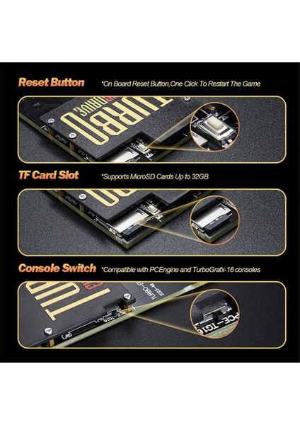 Turbo Everdrıve Black Gold Edition Oyun Kartuşu 1000'I 1 Arada Pc-Engine Turbo Grafx Oyun Konsolu Oyun Kartı Için (Yurt Dışından) fiyatları