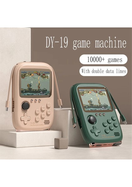 Dy-19 El Oyun Konsolu 10000+OYUN 3.2 Inç Ekran Retro Nostaljik Arcade Taşınabilir Mobil Güç 6000MAH, Yeşil (Yurt Dışından) fiyatları