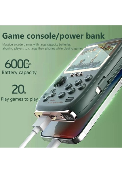 Dy-19 El Oyun Konsolu 10000+OYUN 3.2 Inç Ekran Retro Nostaljik Arcade Taşınabilir Mobil Güç 6000MAH, Yeşil (Yurt Dışından) fırsatları