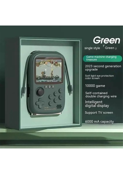 Dy-19 El Oyun Konsolu 10000+OYUN 3.2 Inç Ekran Retro Nostaljik Arcade Taşınabilir Mobil Güç 6000MAH, Yeşil (Yurt Dışından) indirimleri