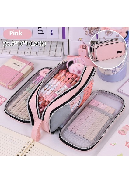 Kalem Kutusuçok Katmanlı Geniş Kapasiteli Öğrenci Kırtasiye Kutusu Kalem Kutusu (Yurt Dışından)