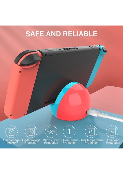 Nintendo Switch/switch Lite/switch OLED Için Şarj Istasyonu, Yedek Tip C Bağlantı Noktası Anahtarı Şarj Cihazı (A) (Yurt Dışından) fırsatları