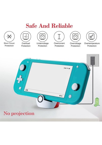 Nintendo Switch/switch Lite/switch OLED Için Şarj Istasyonu, Yedek Tip C Bağlantı Noktası Anahtarı Şarj Cihazı (A) (Yurt Dışından) indirimleri