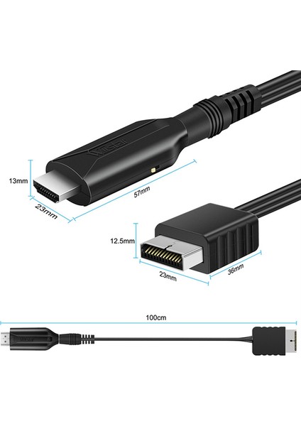 Ps1 Ps2 Için Wııstar HDMI Uyumlu Oyun Konsolu Bağlantısı Tv Hd Kablosu Çok Işlevli Taşınabilir Kullanışlı Kablo (Yurt Dışından) fiyatları