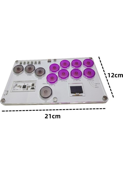 Arcade Joystick Hitbox Street Fighter Controller Fight Stick Oyun Kontrol Cihazı Mekanik Düğme Pc/ps4/switch Için, Mor (Yurt Dışından) fırsatları