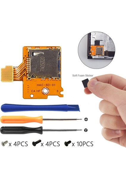 Nintendo Switch Ns Tf Sd Kart Yuvası Soket Kartı Için Micro-Sd Kart Yuvası Kartı Nintendo Switch Konsolu Için Yedek (Yurt Dışından) fırsatları