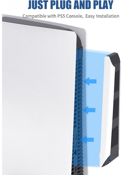 Ps5 Konsolu Için Soğutma Fanı Sıcaklık Egzoz Cihazı USB Harici Soğutucu Fan Ps5 Dijital Sürüm / Ultra Hd Konsolu Için (Yurt Dışından) fiyatları