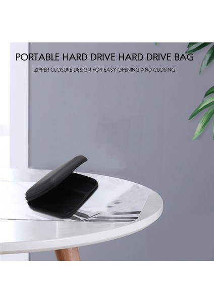 Taşınabilir Sabit Disk Sürücüsü Darbeye Dayanıklı Fermuarlı Kapak Çantası Kılıfı 2.5 Inç HDD Çantası Sert Kılıf Siyah (Yurt Dışından) indirimleri