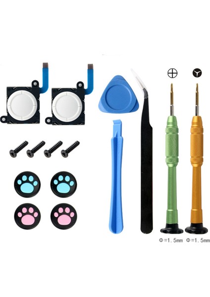 Ns Switch Lite Joycon Kontrol Cihazı Lr Joystick+Tornavida+Joystick Kapağı Onarım Parçaları Için 3D Analog Joystick Onarım Kiti (Yurt Dışından) fiyatları