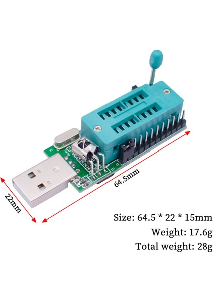 CH341A Programlayıcı V1.7 1.8V Seviye Kaydırma W25Q64FW W25Q128FW GD25LQ64 (Yurt Dışından) modelleri
