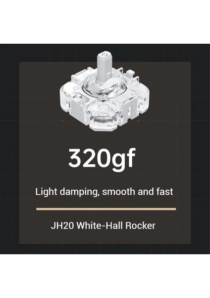 Machenıke G6PRO G5PRO V2/thunderobot G80 Oyun Kumandası Için Sıcak Takas Joystick JH20 Hall Joystick Beyaz (Yurt Dışından) fiyatları