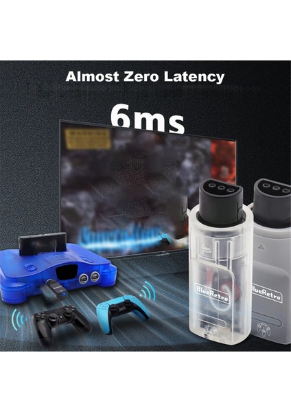 Ps3/ps4/ps5 Nintendo Switch Oyun Kontrolcüleri Için Nintendo 64 Konsolu Için Kablosuz Oyun Kontrolcüsü Adaptörü Şeffaf (Yurt Dışından) indirimleri