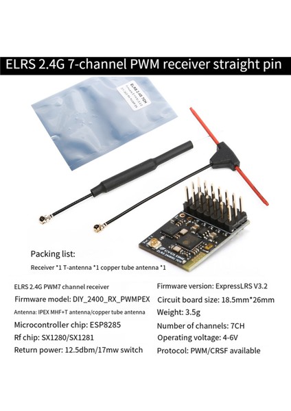 Cyclone Elrs 2.4g 7ch Pwm Alıcısı Expresslrs Rx 2400RX Pwm/crsf Rc Fpv Drone Quadcopter Için (Yurt Dışından) fırsatları