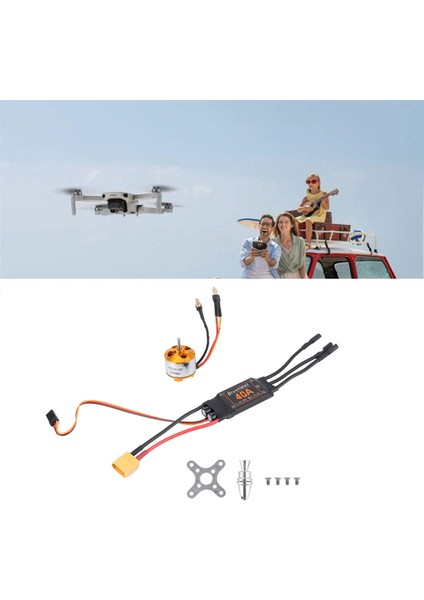 2212 2200KV MOTOR+40A ESC+6035 Pervane+Pervane Koruyucu Rc Uçak Motoru Için Elektrik Motoru Kiti (Yurt Dışından) modelleri