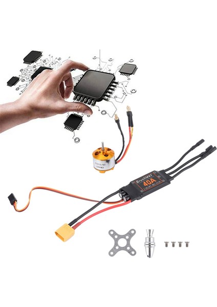 2212 2200KV MOTOR+40A ESC+6035 Pervane+Pervane Koruyucu Rc Uçak Motoru Için Elektrik Motoru Kiti (Yurt Dışından) indirimleri