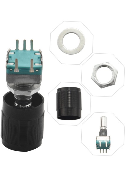 (7 Pin 20MM) 10 Adet 360 Derece EC11 Döner Kodlayıcı Kod Anahtarı Kapaklı Dijital Potansiyometre (Yurt Dışından) indirimleri