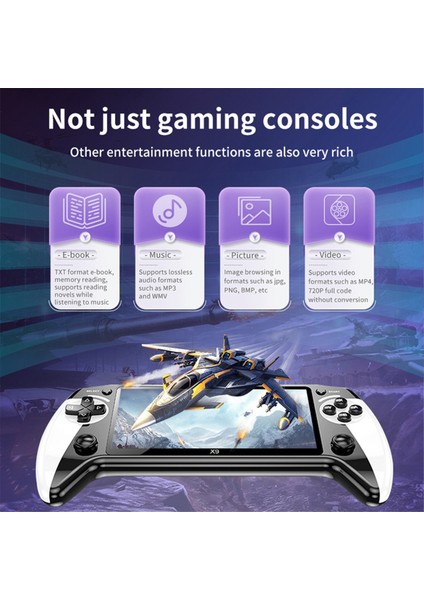 X9 El Oyun Konsolu 8gb 2000+ Oyun 5.5 Inç IPS Ekran Retro Arcade Oyun Konsolu Çocuklar Için Hediye (Yurt Dışından) fiyatları