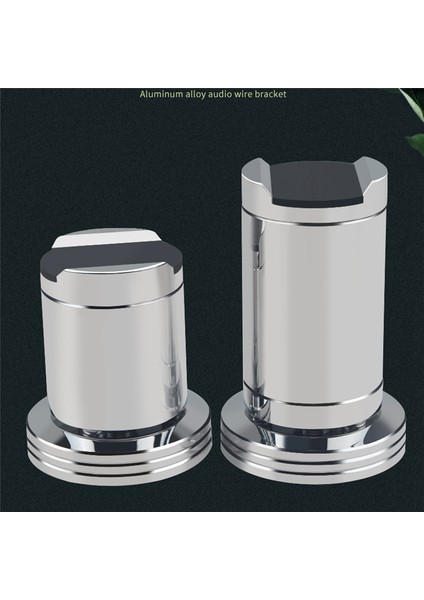 Alüminyum Alaşımlı Ayarlanabilir Hifi Ses Hattı Ayak Pedi Amplifikatör Güç Kablosu Braketi Tel Desteği Şok Emici Çivi (A) (Yurt Dışından)