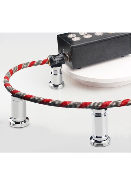 Alüminyum Alaşımlı Ayarlanabilir Hifi Ses Hattı Ayak Pedi Amplifikatör Güç Kablosu Braketi Tel Desteği Şok Emici Çivi (A) (Yurt Dışından) fiyatları