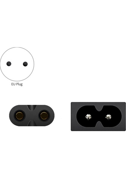 Evrensel Güç Kablosu 1,5 M 2 Delikli Şarj Kablosu 8 Karakterli Kuyruk LED LCD Tv Samsung Yazıcı Güç Kablosu Ab Fişi (Yurt Dışından) fiyatları