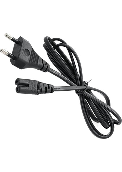 Evrensel Güç Kablosu 1,5 M 2 Delikli Şarj Kablosu 8 Karakterli Kuyruk LED LCD Tv Samsung Yazıcı Güç Kablosu Ab Fişi (Yurt Dışından) modelleri
