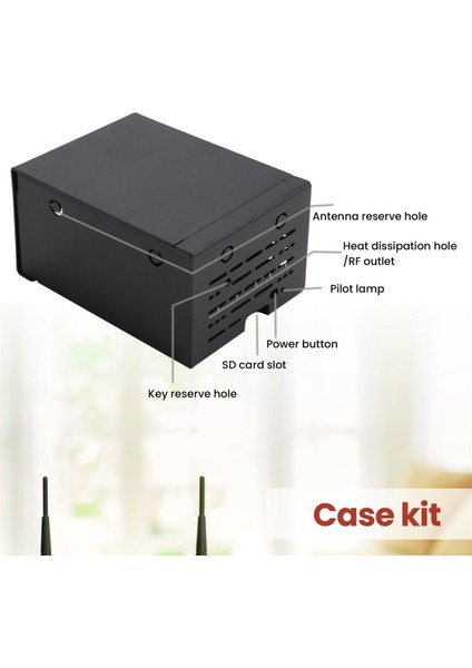 Raspberry Pi 5 Endüstriyel Sınıf Büyük Alan Metal Kasa Aktif Soğutucu Pcle/poe Hat Için (Yurt Dışından) fırsatları