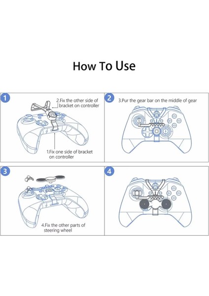 Xbox One S/xbox One x Oyun Kumandası Için Mini Direksiyon Simidi Yardımcı Yedek Aksesuarlar (Yurt Dışından) fiyatları