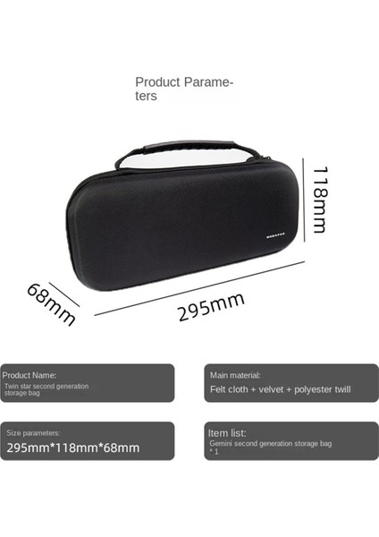 Mobapad Saklama Çantası Sert Taşıma Çantası Anahtar/oled Fermuarlı Kabuk Darbeye Dayanıklı Koruyucu Kapak (Yurt Dışından) fırsatları